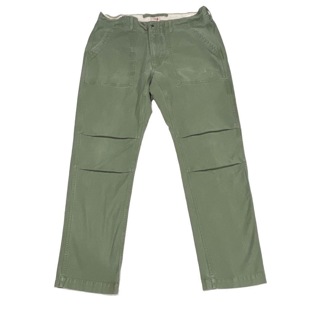 Relwen Mens Fatigue Pants Olive Green Military Utility Trousers Size 38 - Picture 6 of 10